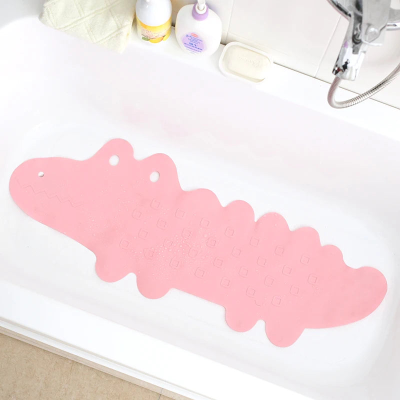 tapis bain antidérapant rose vert bleu orange texturé opalescent décoratif enfants