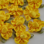 rubans satinés fleurs artificielles multicolores décor mariage roses uniques polyester