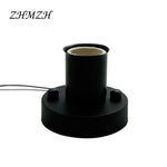 socle ampoule E14 E27 blanc noir chrome vis métal moderne minimaliste DIY