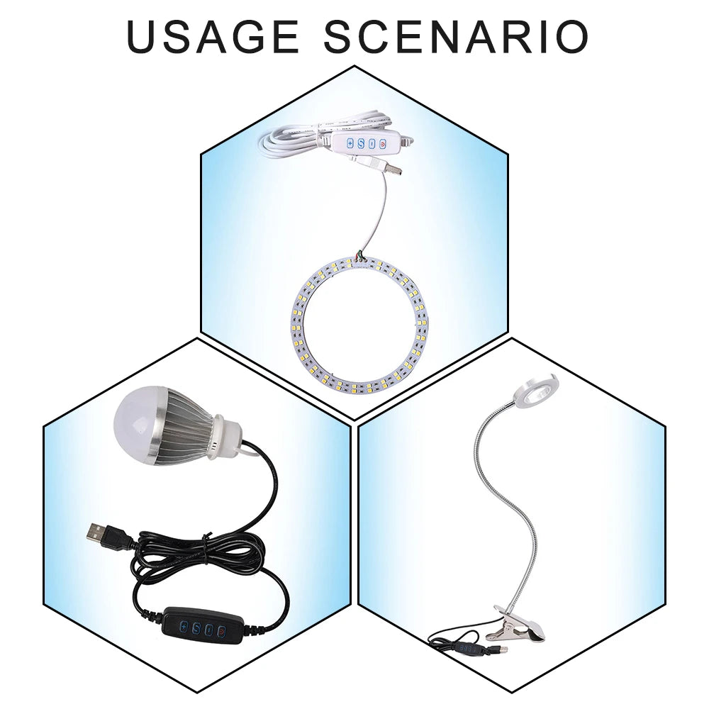 interrupteur usb blanc noir boutons on off dimmable câble usb 5v moderne variateur led