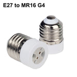 adaptateur ampoule E27 E14 E12 GU10 B22 G9 moderne blanc rond lisse opaquet certification