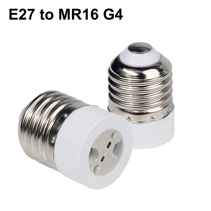 adaptateur ampoule E27 E14 E12 GU10 B22 G9 moderne blanc rond lisse opaquet certification
