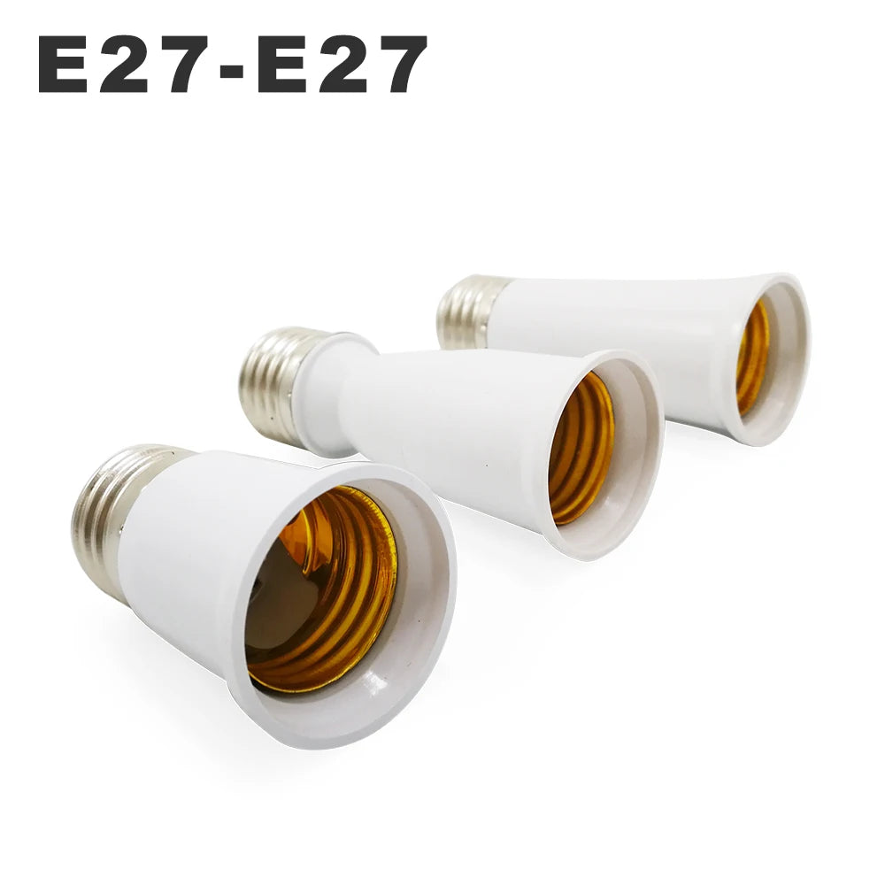 adaptateur culot E27 blanc moderne portable 65mm 95mm 197mm fixé adhésif certifié ccc cenele