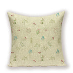 coussins décoratifs vintage fleurs simple beige vert rose bleu 45cm 45cm