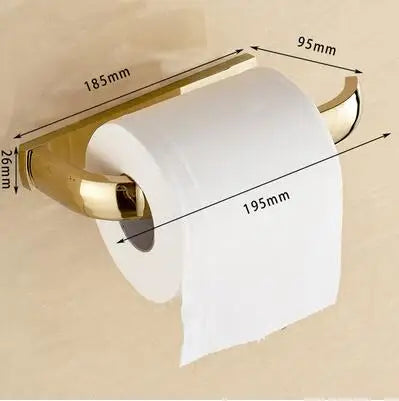 accessoires salle bain doré moderne porte serviettes porte savon porte gobelet