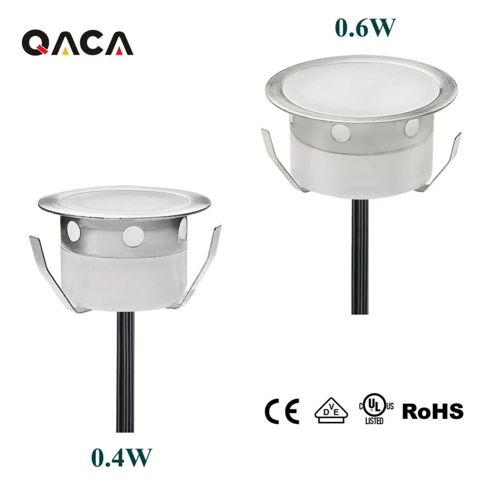 spots led blancs ip67 acier inoxydable facile lumière froide chaudeextérieur moderne