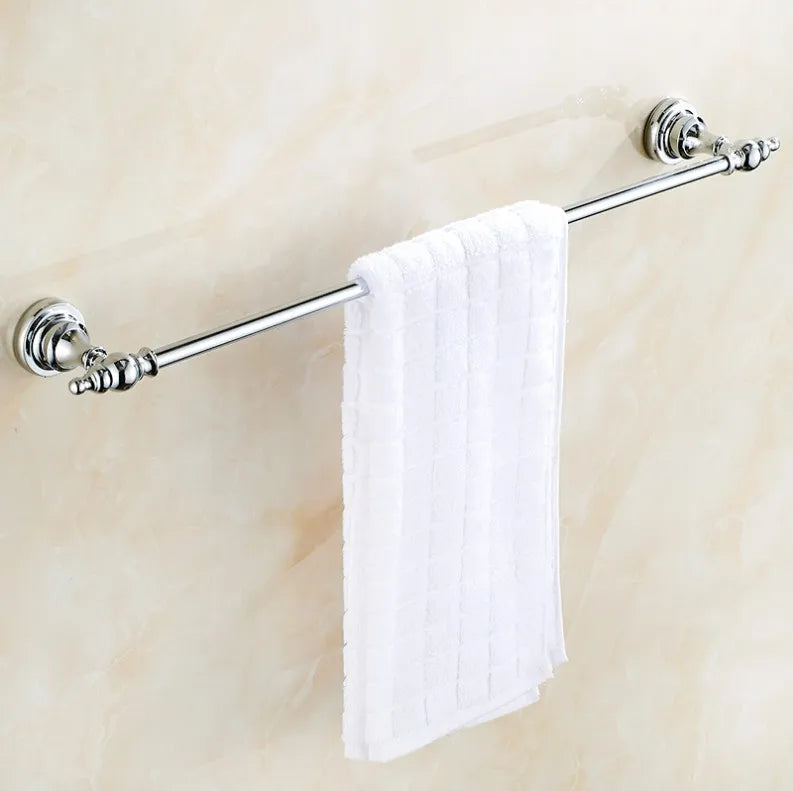 accessoires salle bain chrome classique porte serviettes anneau rangement toilette papier móc manteau support