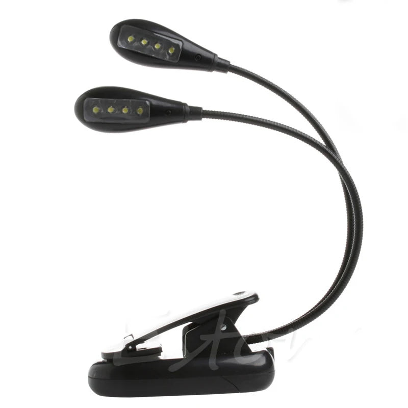 lampe lecture pinces noires flexible led rechargeable modernes piano étude