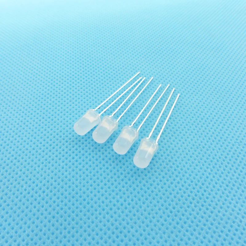 diodes led rouges diffuses 5mm ultra lumineuses kit 100 bricolage électronique