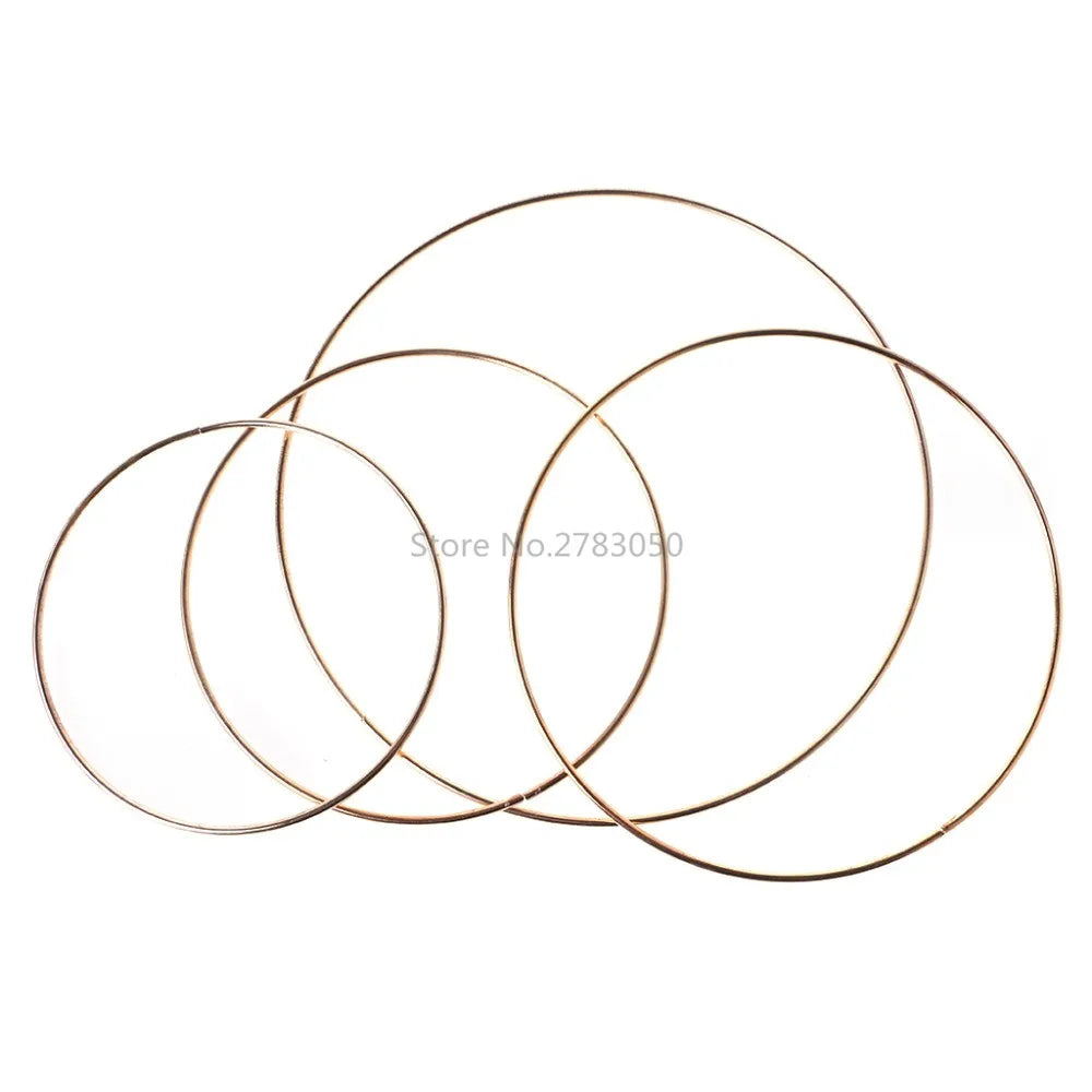 anneau métal or minimaliste cercle lisse moderne artisanal DIY accessoire ornement intérieur