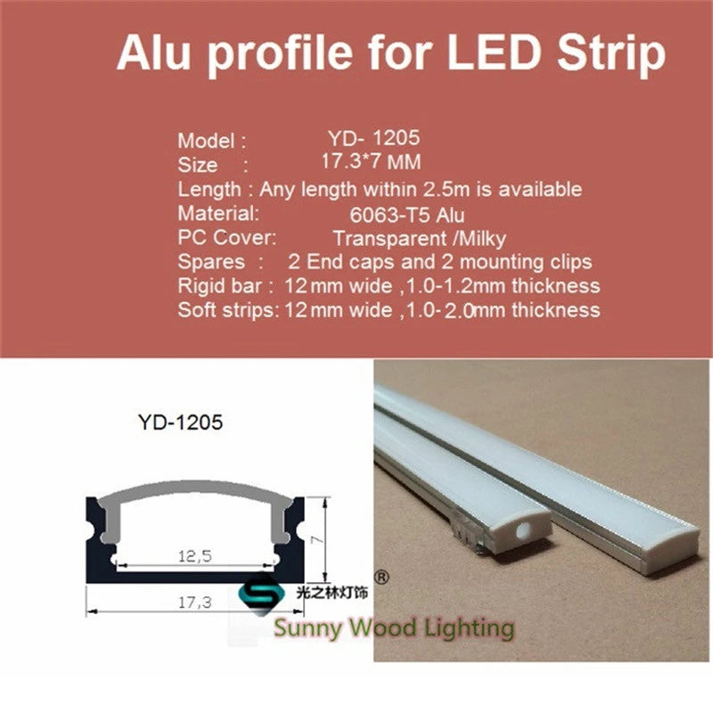 profils aluminium led 2m couverture laiteuse transparente clips modernesintérieur
