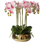 décoration intérieure orchidée artificielle latex blanc rose violet moderne sans vase