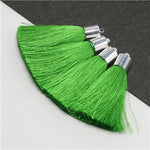 pompons soie couleur variée moderne tissu décoratif rideau vêtement artisanal diy 5cmFRINGES silk tassels