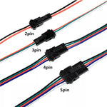 connecteurs jst broches noir rouge vert blanc plat lisse led câble 24v certification