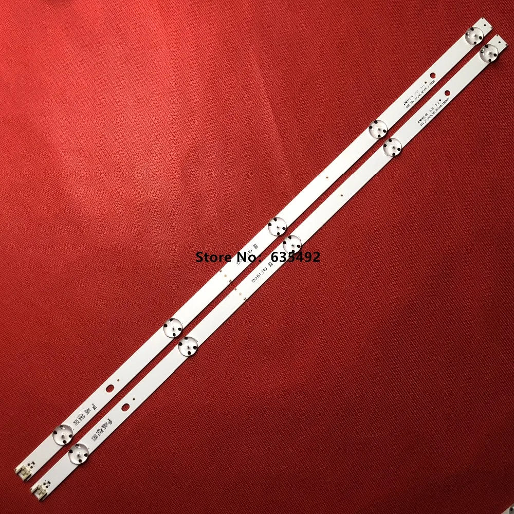 bandes led blanc lisses modernes industriels 61.6cm 5leds abs 220v 3w