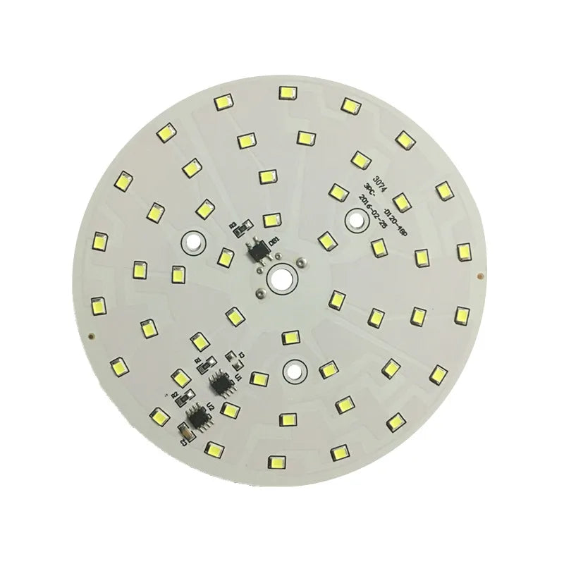 plaque led rectangulaire blanc mat diodes smd 48 18w 6000k moderne 120mm
