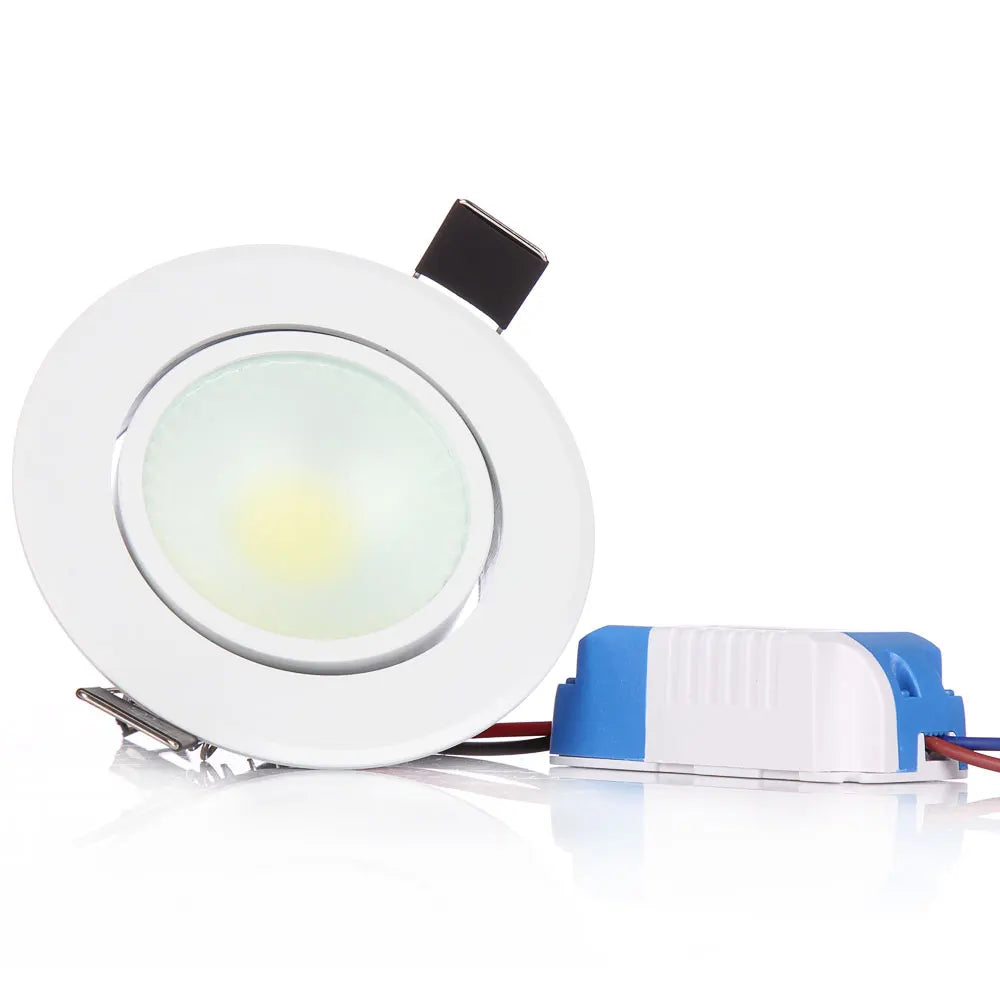 spot led blanc moderne 63 85mm transformateur clips 5w 10w dimmable non