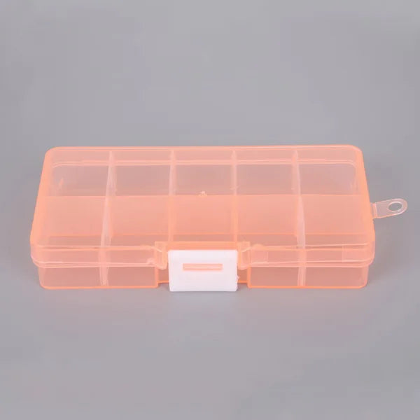 boîtes rangement transparentes compartiments poignées moderne organisation papeterie auto collants étui transport