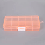 boîtes rangement transparentes compartiments poignées moderne organisation papeterie auto collants étui transport