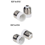 adaptateur ampoule E27 E14 E12 GU10 B22 G9 moderne blanc rond lisse opaquet certification