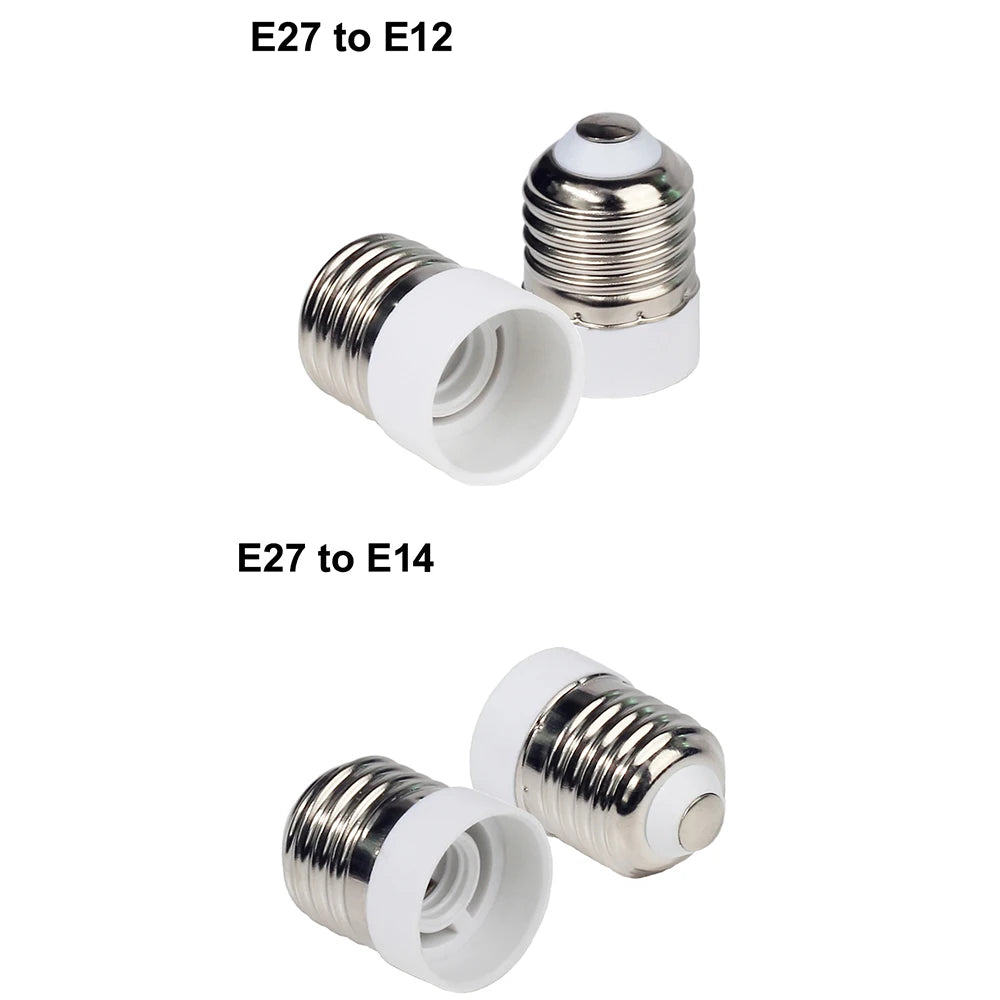 adaptateur ampoule E27 E14 E12 GU10 B22 G9 moderne blanc rond lisse opaquet certification