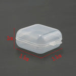 boîtes rangement transparentes plastique 3.5cm 3.5cm 2cm bijoux modernes poignées