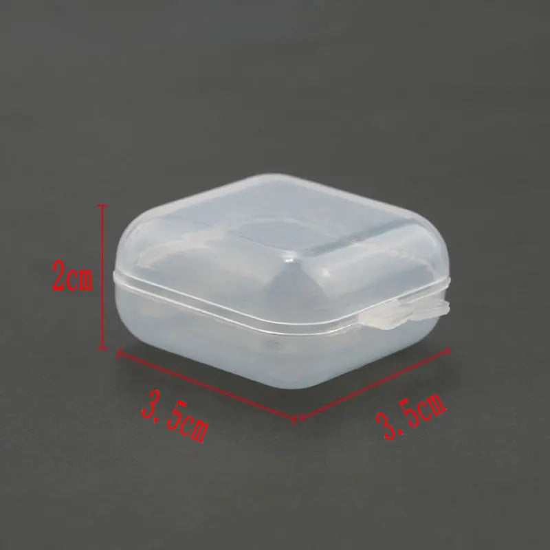 boîtes rangement transparentes plastique 3.5cm 3.5cm 2cm bijoux modernes poignées