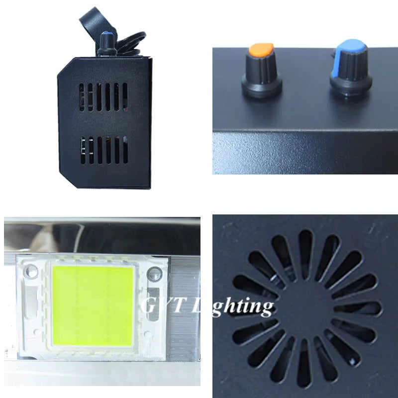 lampe stroboscopique led 100w noir moderne réglable auto contrôle disco scène musiques
