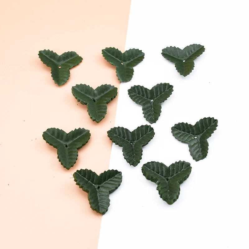 feuilles decoratives naturelles vert foncé texturées 200 pieces exterieur decoration eventuelle mariage rustic