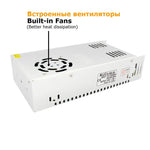 alimentation electrique 24v dc blanc perforations industrielle vis fixations 10a 15a 1a 2a 3a