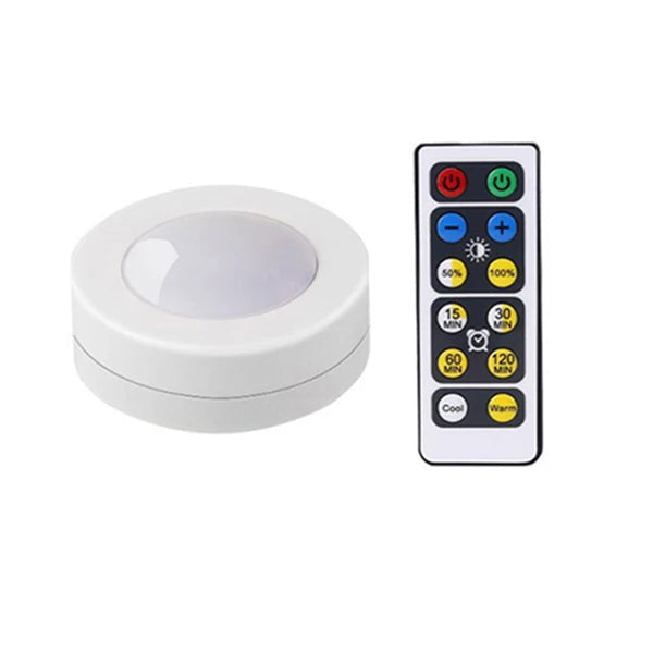 veilleuse led tactile sans fil piles adhésives moderne urgence cuisine placard chambre blanc rond