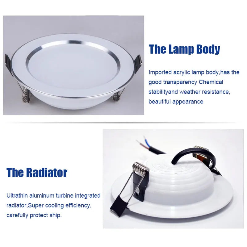 Spot LED 12W 15W 18W 5W 7W 9W Blanc Chaud Froid IP65 Moderne Clips