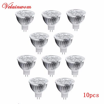 ampoule led 12v mr16 3w 4w 5w argentée grille refroidissement moderne haute puissance