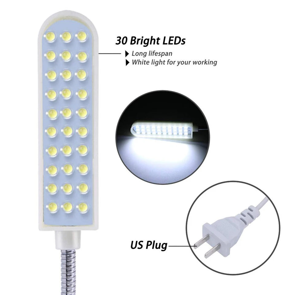 lampe led flexible aimantée industrielle 360 réglable blanc moderne minimaliste