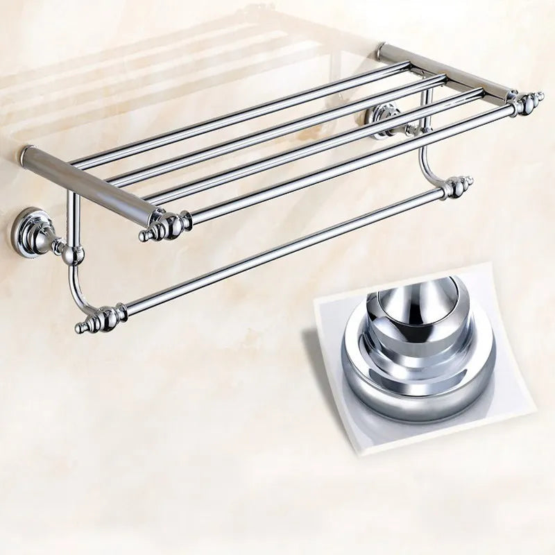 accessoires salle bain chrome classique porte serviettes anneau rangement toilette papier móc manteau support