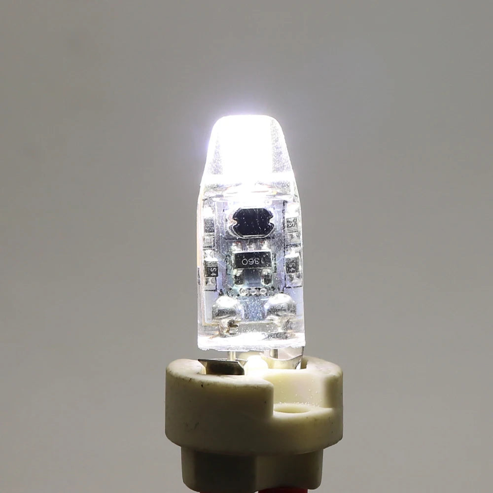 ampoule led 3w 12v 220v g4 360 angle blanc chaud 2700k moderne compact transparent