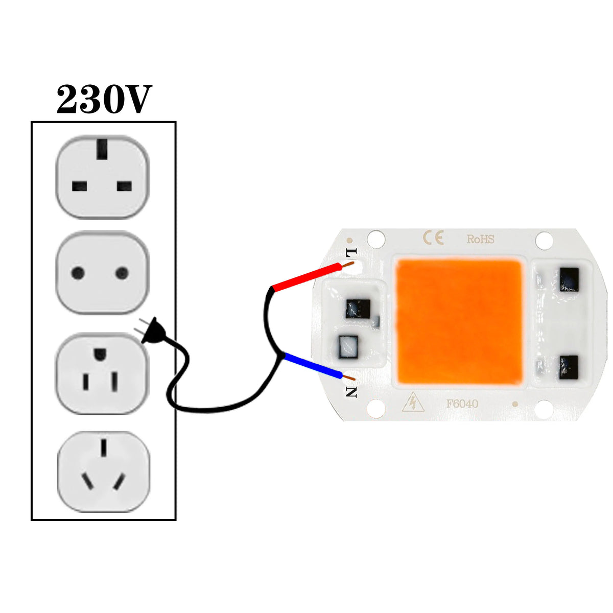 lampe led culture plantes 5w 10w 20w 30w 50w blanc orange moderne 120° 30000h