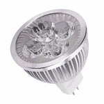 ampoule led 12v mr16 3w 4w 5w argentée grille refroidissement moderne haute puissance