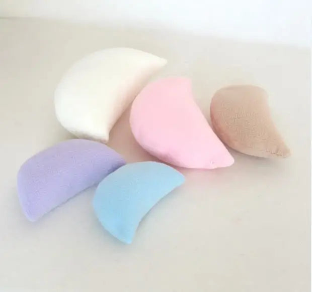 coussins doux velours bébé oreiller photo accessoire pose classique blanc rose beige violet