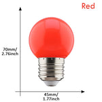 ampoules led couleur rouge vert bleu jaune orange rose blanches e27 360deg globes sphériques