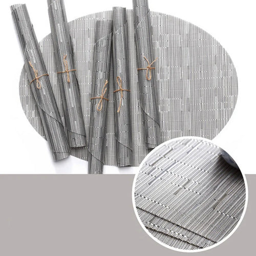 set table moderne plastique motif rayures horizontales table manger cuisine