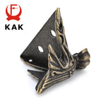 supports d'angle bronze décor floral classique vieilli meubles fixations 30x40mm