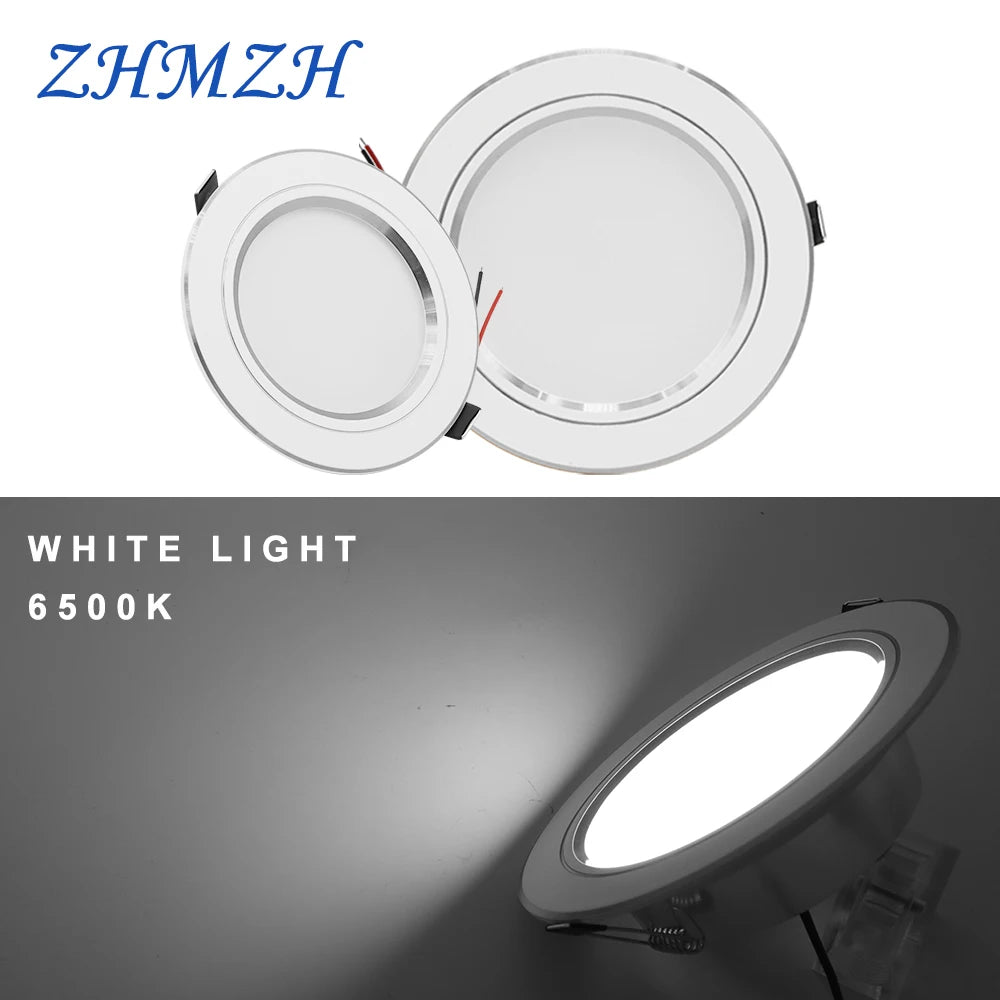 spots led 12w 15w 18w blanc clips modernes alliage 220v 64mm 88mm 105mm