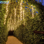 guirlande lumineuse blanc filament coton moderne noël 2m 220v led 100 têtes