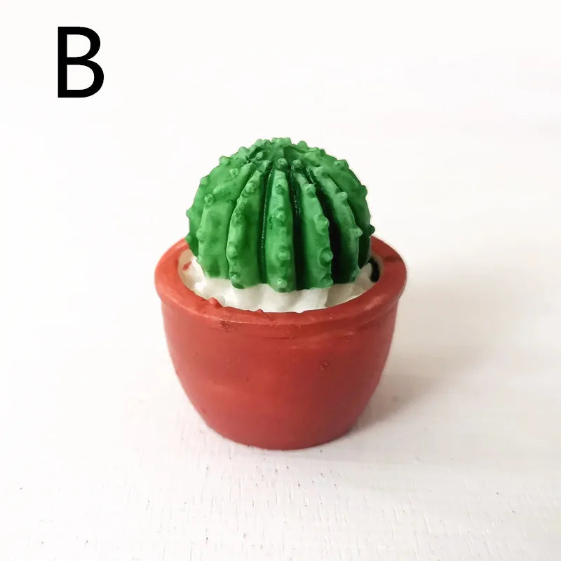 miniatures artificielles cactus plantes succulentes deco jardin bricolage ornement pot gravier blanc réaliste
