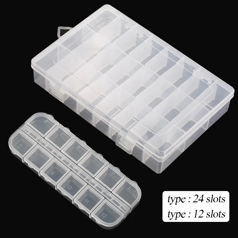 boîtes rangement bijoux transparentes modernes 24 compartiments clips pratiques écologiques