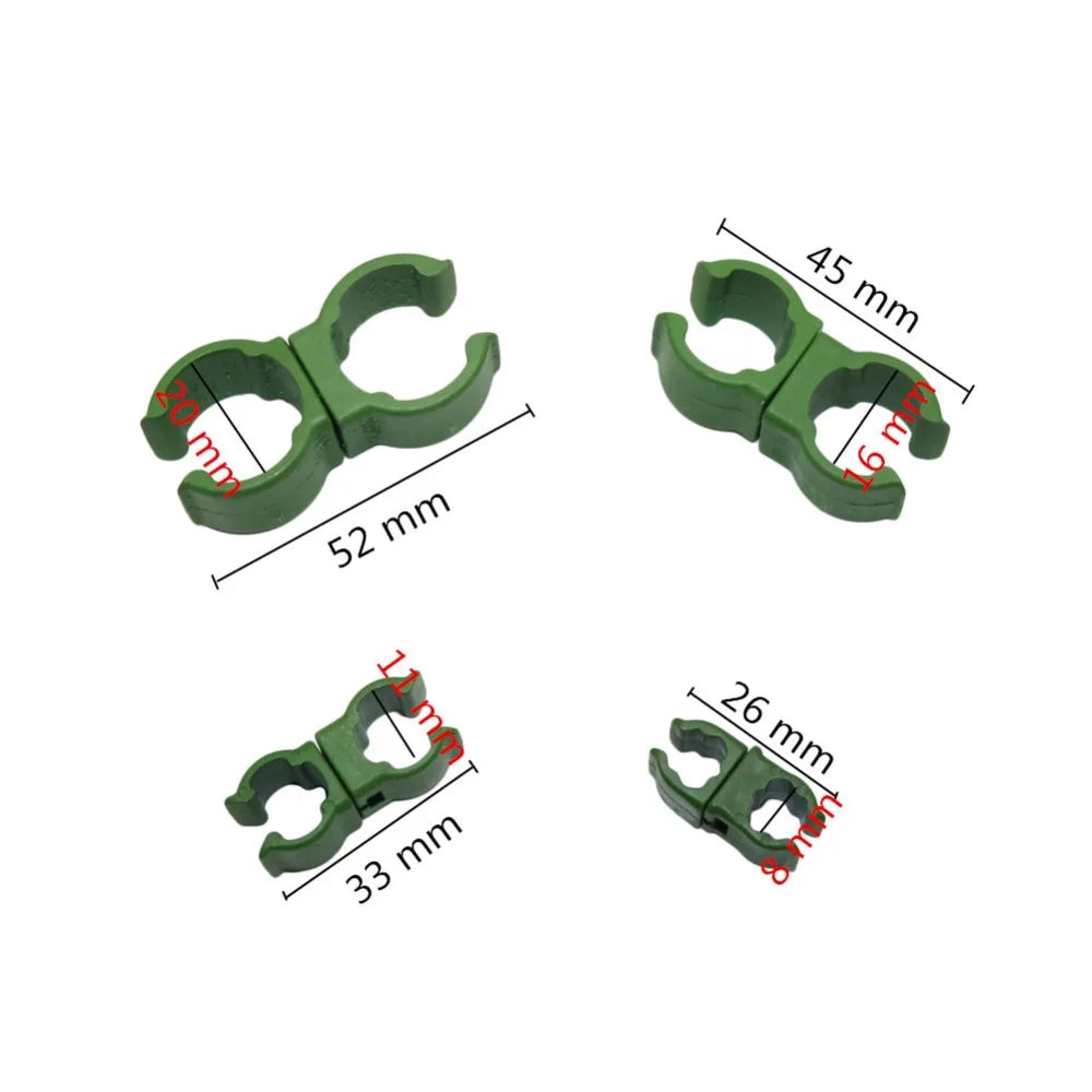 clips fixation plante plastique vert clips ajustables connecteurs rotatifs jardinage sunshade net pole connector