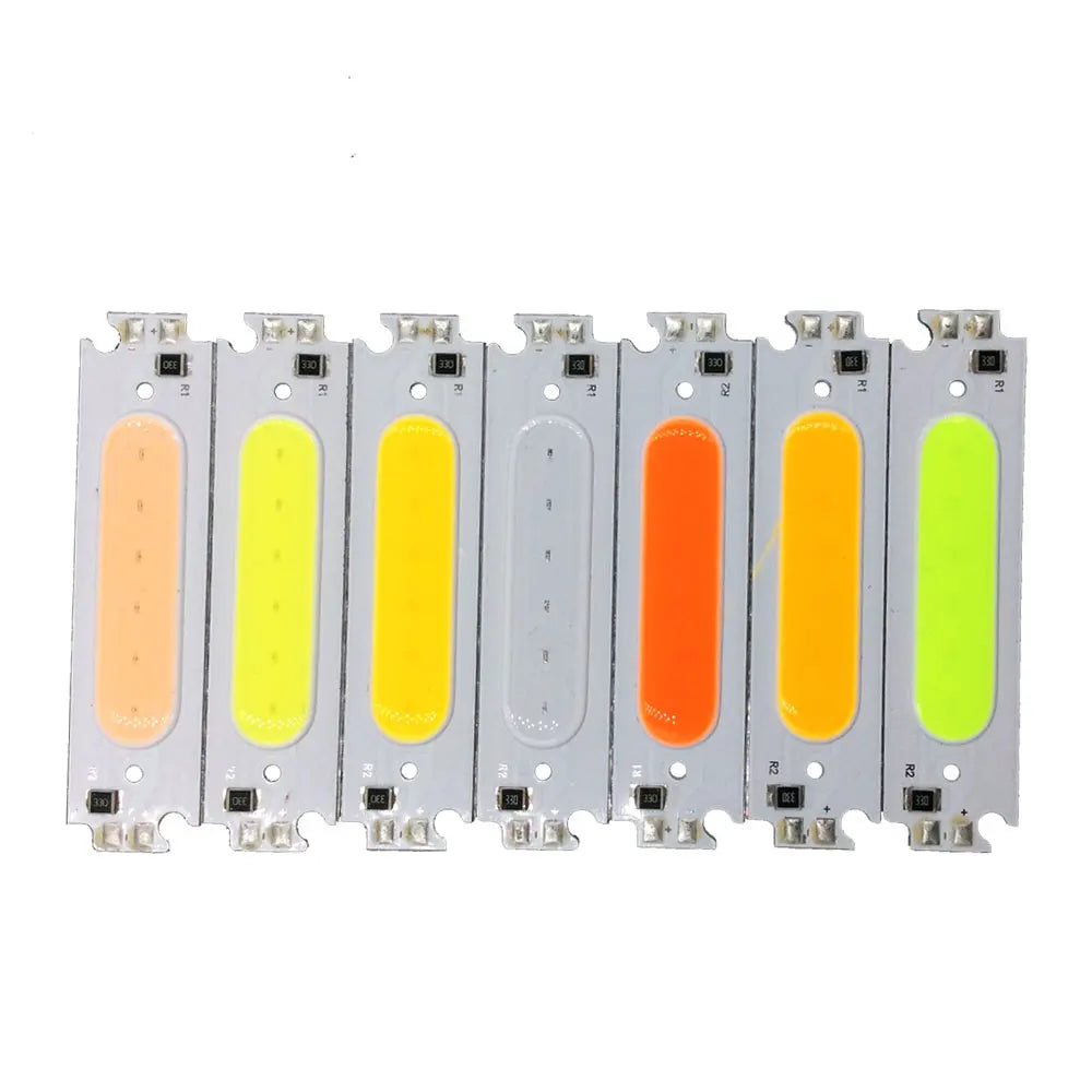 lampe led moderne 60mm blanc jaune orange vert opacité 12v 2w 5500k 7000k