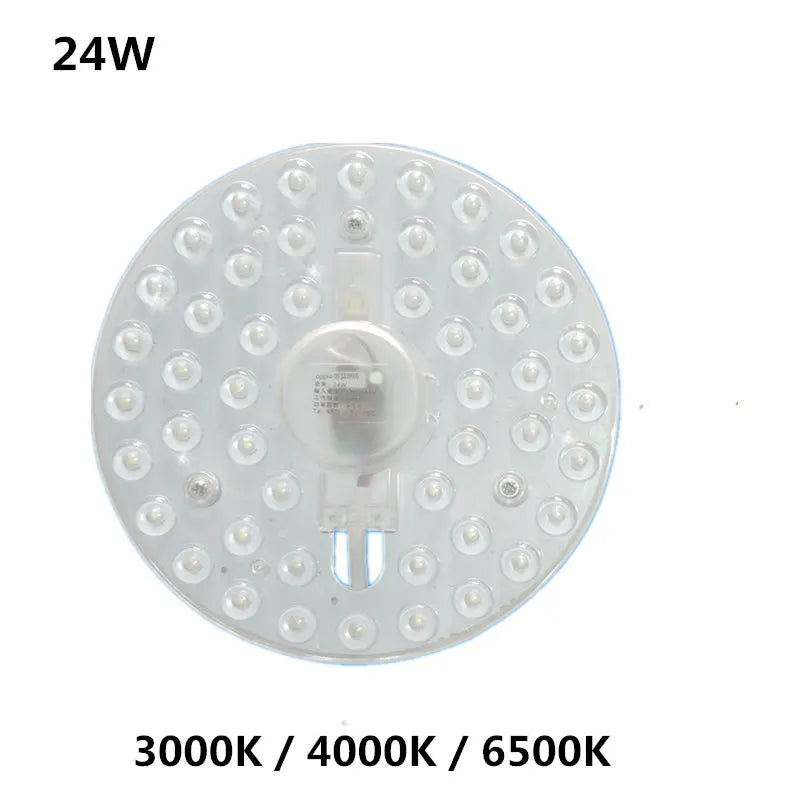 plafonnier led blanc moderne 12w 18w 24w diodes vis fixation