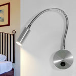 lampe flexible moderne argentée noir encastrable 3000K 6000K murale minimaliste